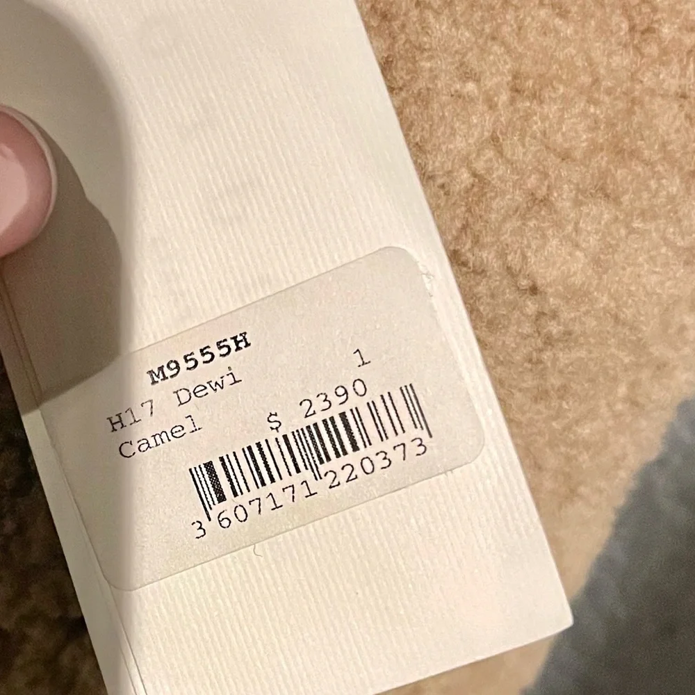 SANDRO PARIS NWT! DEWI LAMBSKIN SHEARLING TEDDY BR COAT-CAMEL.SZ 1 RETAIL $2390 - Picture 5 of 10